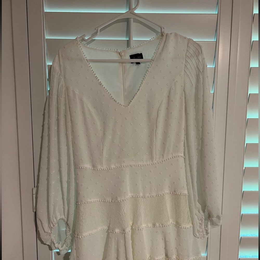 Bardot lace dot mini dress - Picture 2 of 5